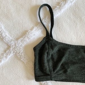 Mudd Dark Grey Cage Back Bralette